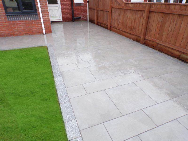 Porcelain Patio Installation