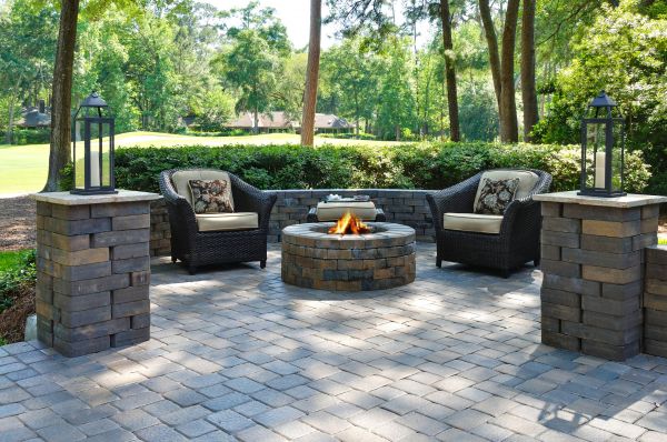 Fire Pit Installation in Grand Blanc